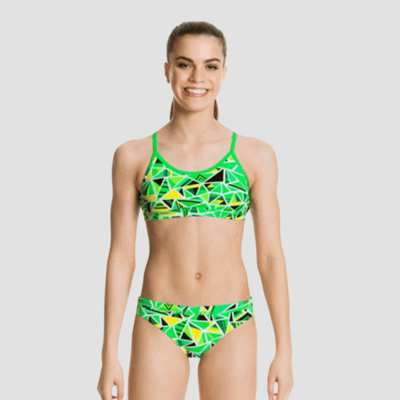 FLURO FRACTURE Girls Racerback