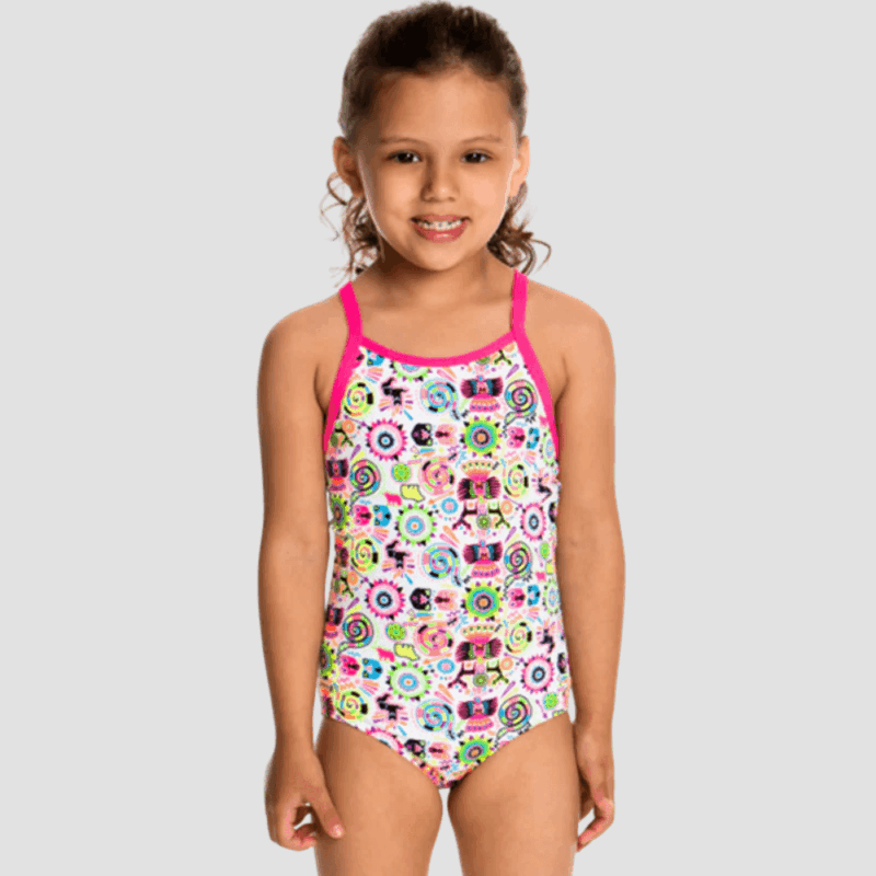 CRAZY CRITTERS Toddler Girls One Piece