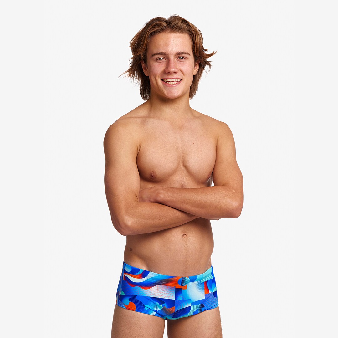 BATTLE BLUE Boys Sidewinder Trunks
