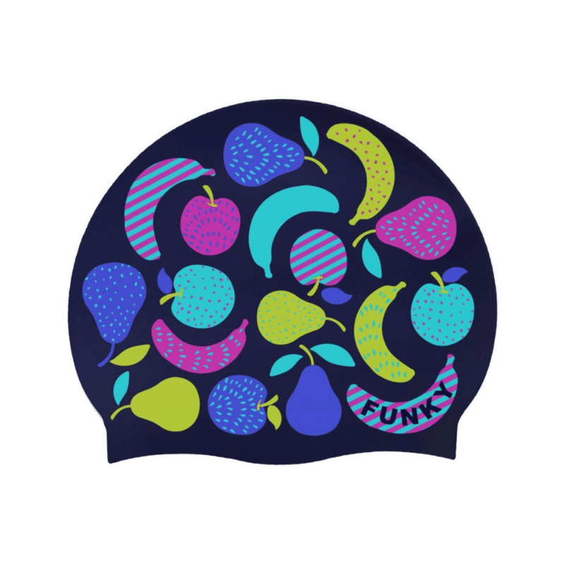 FRUIT SALAD Silicone Swimming Cap