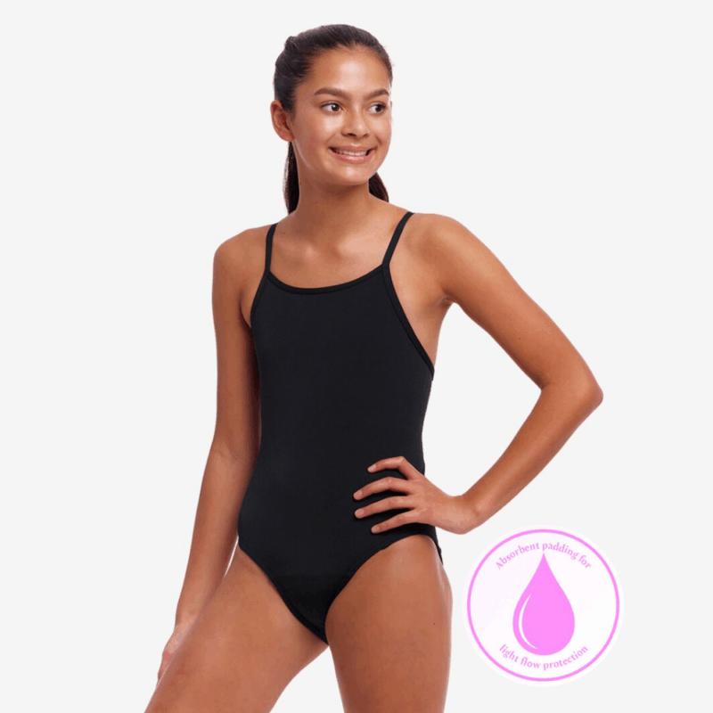 STILL BLACK Girls Diamond Secure